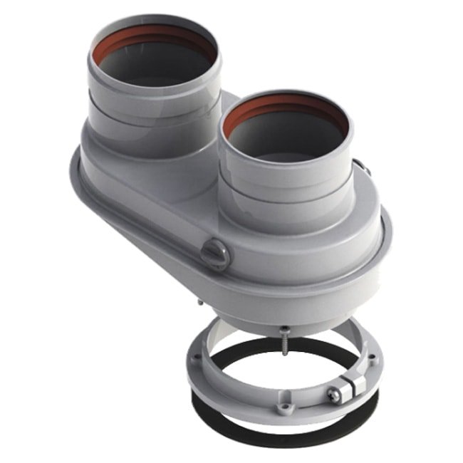 Адаптер раздельного дымоудаления 60/100-80/80 Bosch (AZ 377)
